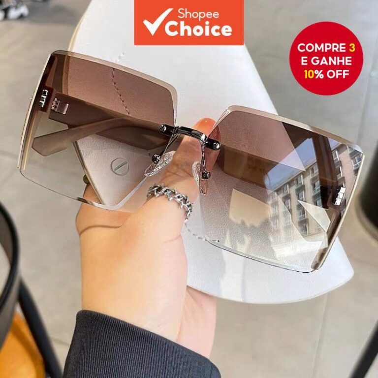Óculos De Sol Quadrados Vintage Unissex UV400 Mod