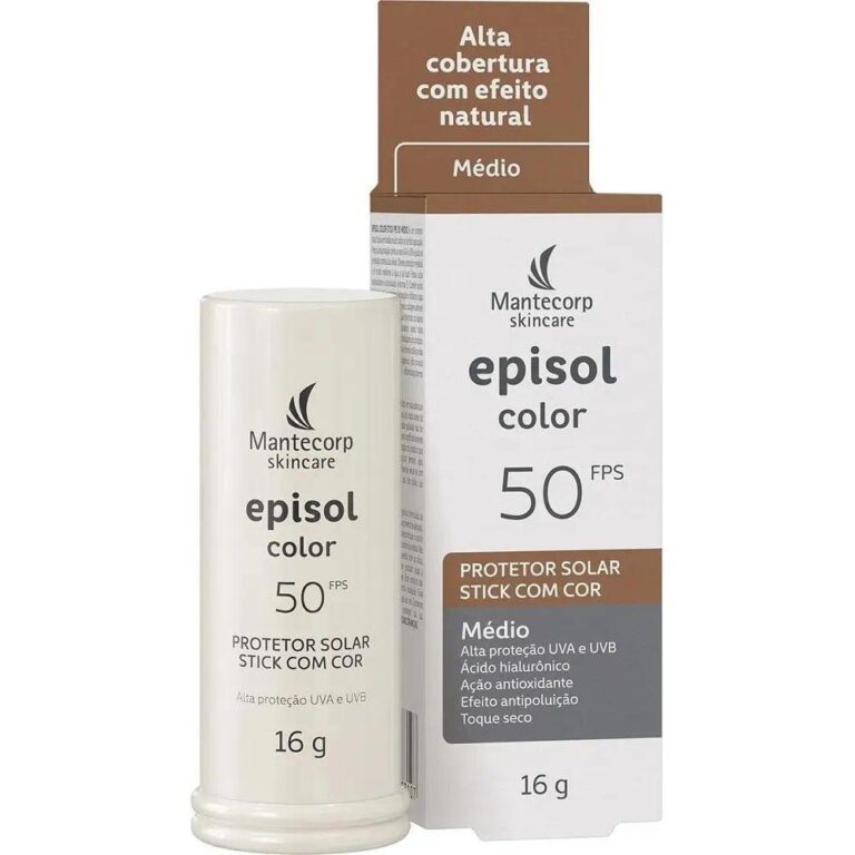 Protetor Solar Facial Episol Fps 50 Color Stick M�