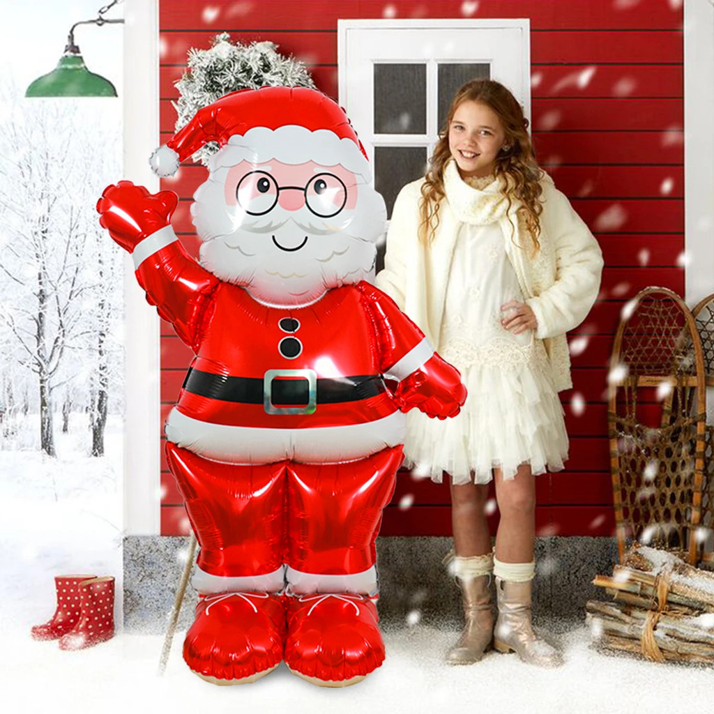 Balões Gigantes De Natal , De Casa De Papai Noel , Árvores Em Pé , Festa Decoração