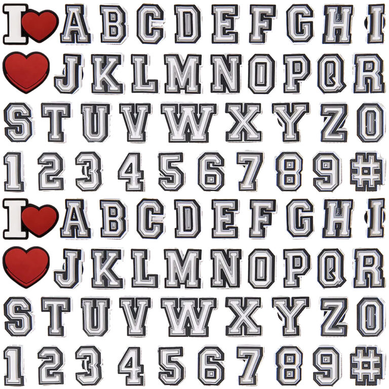 Quente 1 Pçs Letra Az Número Sapato Encantos DIY