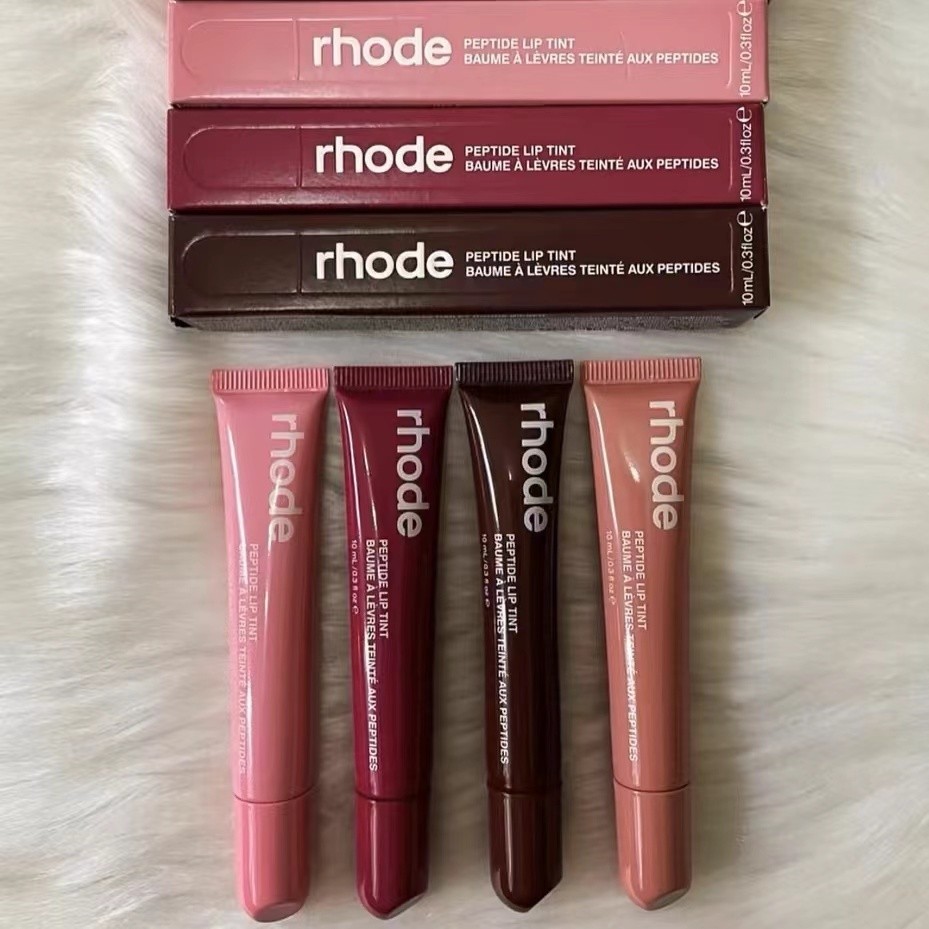 Rhode Hailey Peptídeo Batom Hidratante Labial Colorido Bálsamo Framboesa Fita Torrada Espresso Lip G