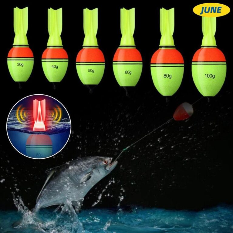 Junho 5pcs Bóia De Pesca EVA , Flutuador Luminoso