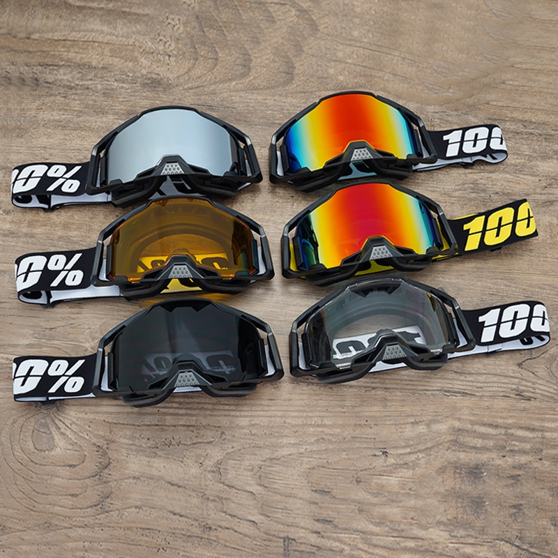 Óculos de proteção solar e vento 100% Armega MTB MX off-road para motocicletas ATV