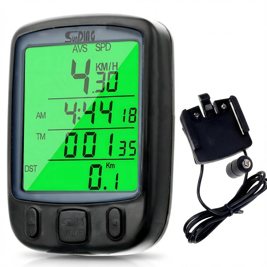 Velocímetro Digital para Bike com Ciclocomputador e Visor Noturno Funções Essenciais