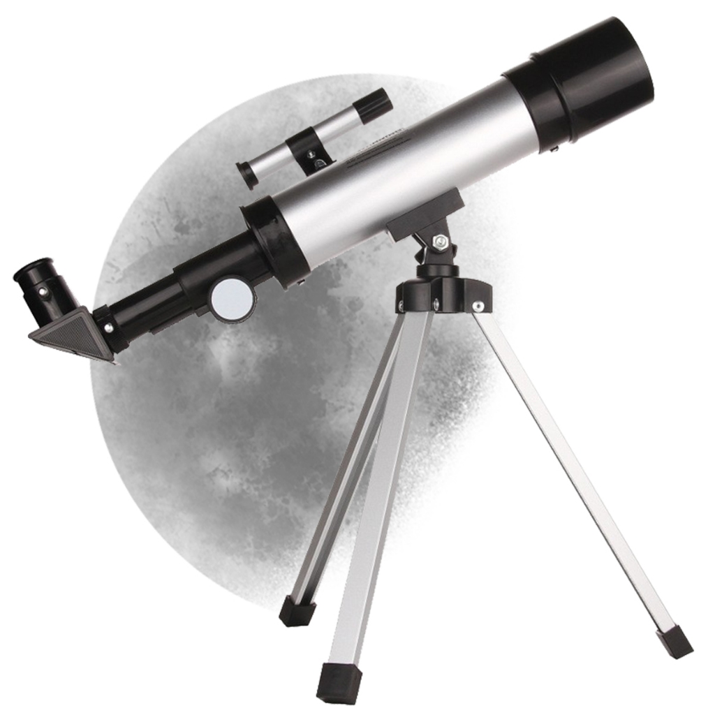 Telescópio Profissional 6000X Astronômico com Tripé Ajustável Alta Definição Kit Completo para Adult