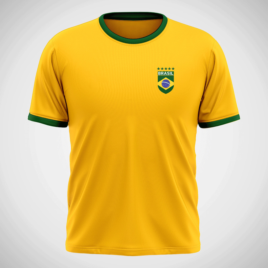 Camiseta Brasil Masculina Torcida Esportiva Copa Patriota