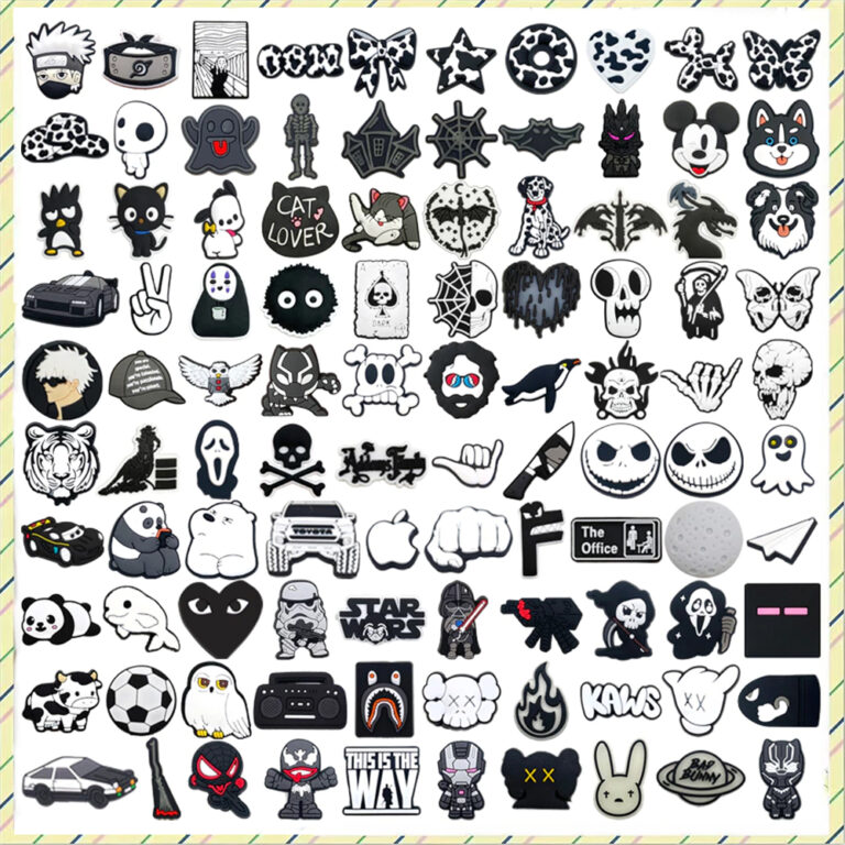 Quente 1 Pçs Preto E Branco Série Sapatos Encant