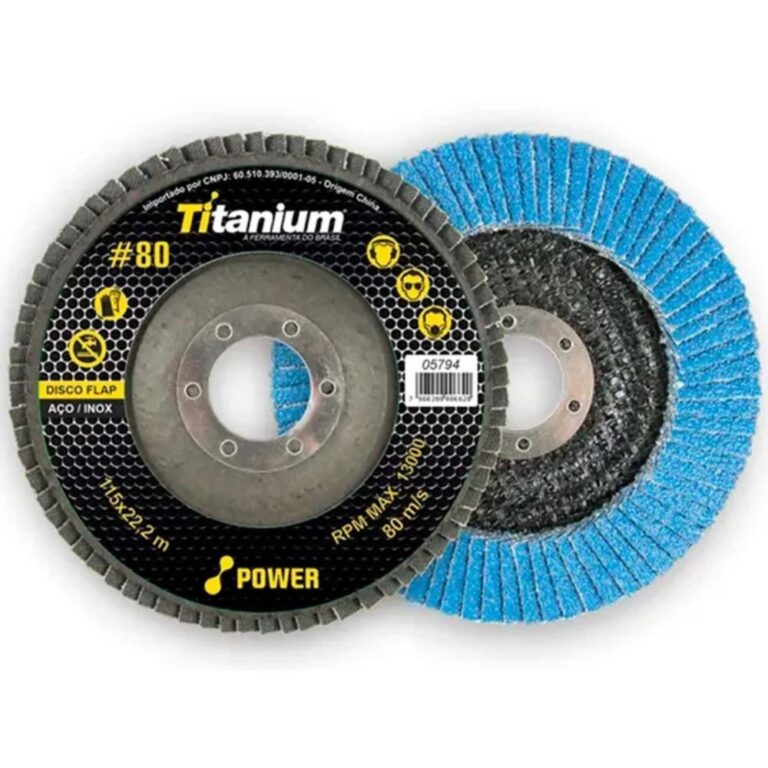 Disco Lixa Flap 4.1/2 Grão 80 Titanium  5794