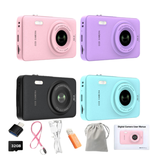 Câmera digital HD 1080P Câmera digital recarreg�