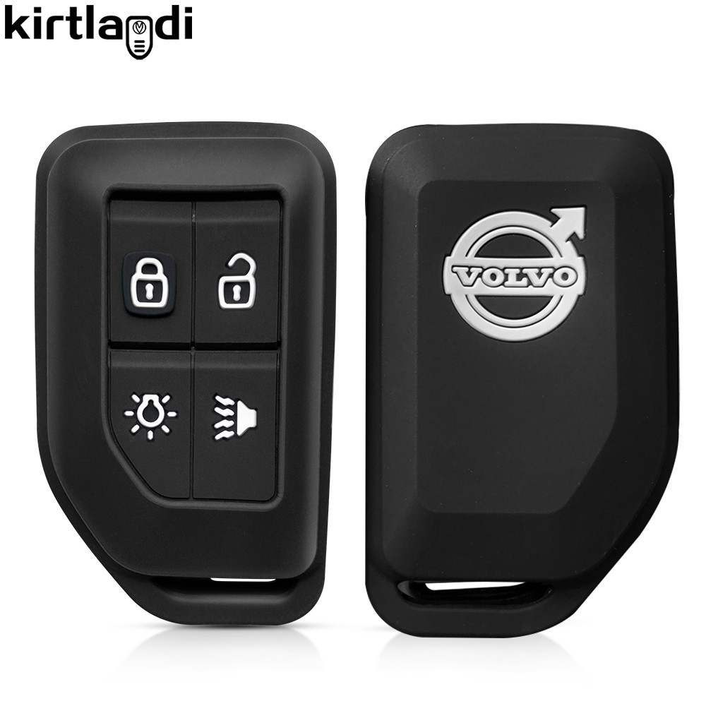 Volvo FH16 FM EVRO 6 Silicone Remoto Chave Do Carro Capa 4 Botões Chaveiro Acessórios Protetores