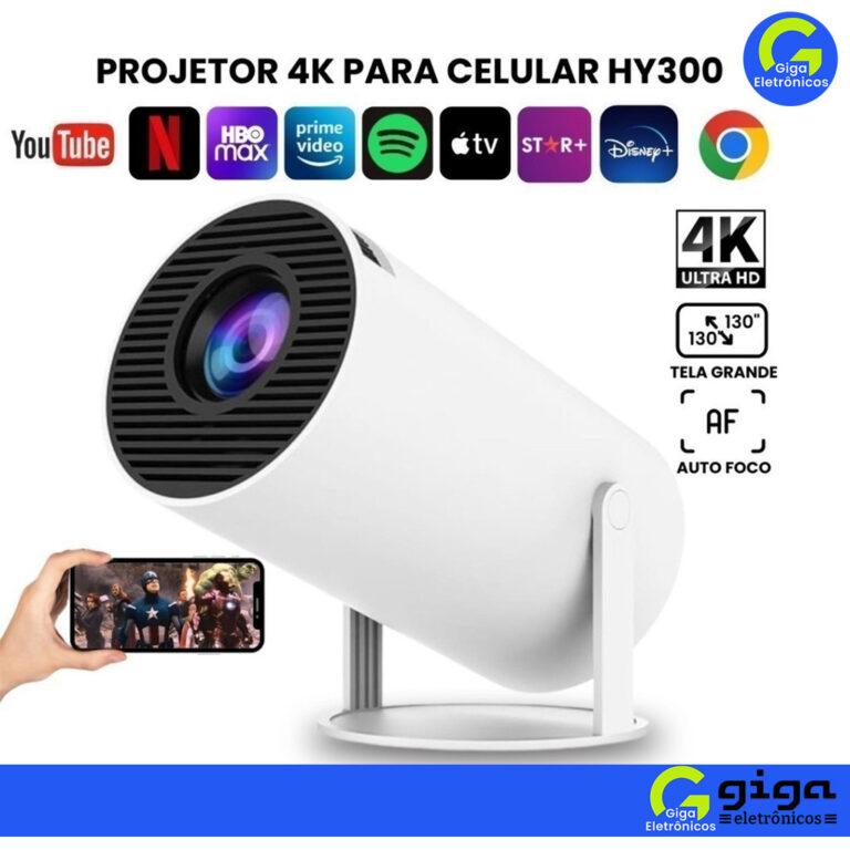 Projetor 4K HD 150 Polegadas Para Celular , TV Box
