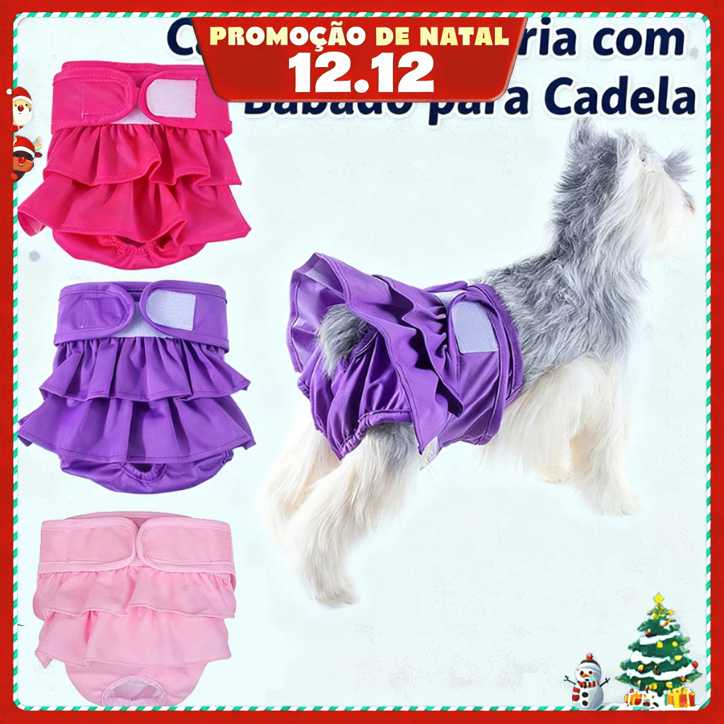 Pet Fisiológico Lavável Das Calças Da Calcinha Do Cão Para Fraldas Dos Cães Pequenos E Grandes