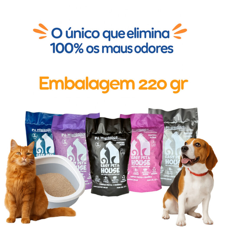 Pó Higiênico EasyPet 220 g para Cães e Gatos El