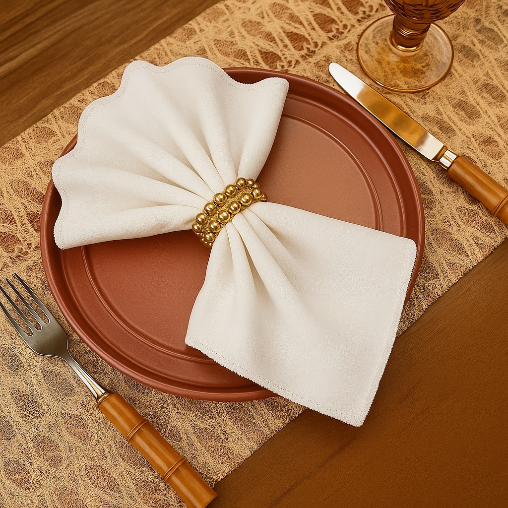 Kit 6 Guardanapo 400 Fios Premium 35 x 35 Festas Mesa Posta Cores Diversas