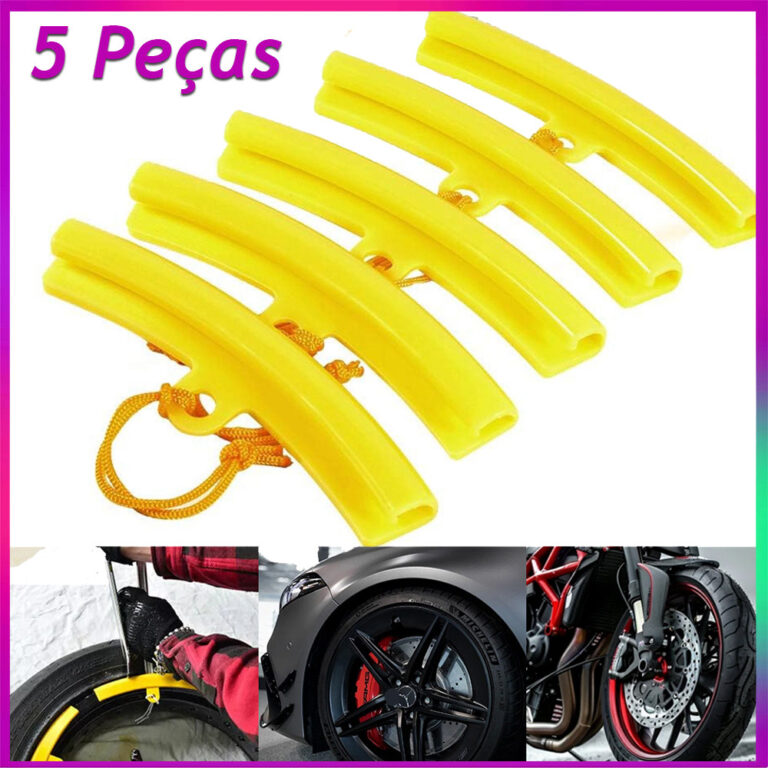 5pçs de protetores de aro de pneu de carro protet