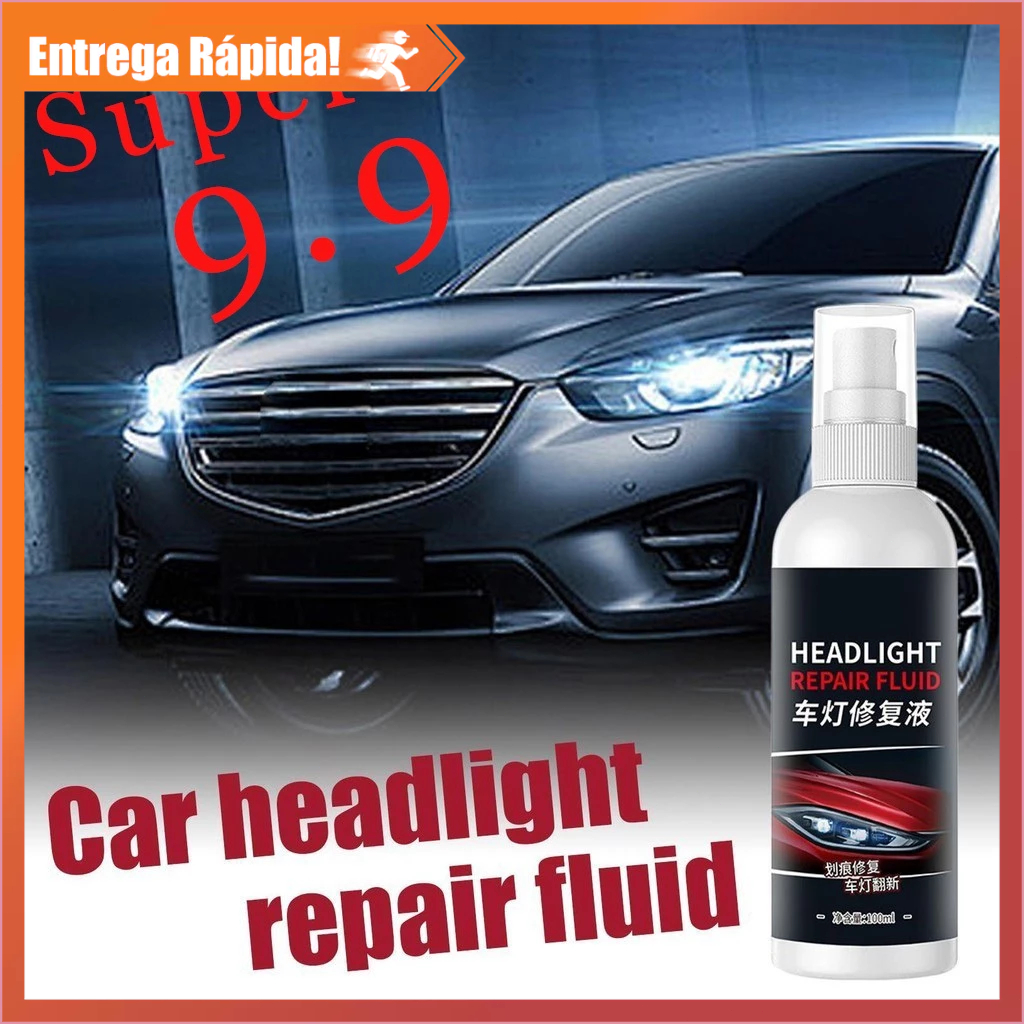 Revitalizador de Farol – Não Precisa Lixar nem Polir – Remove Amarelado e Fosco – Recupera o Brilho