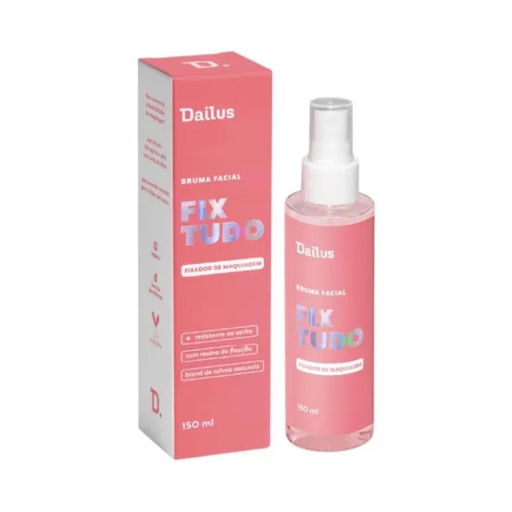 Dailus Bruma Facial Fix Tudo Fixador de Maquiagem Vegano Spray 150ml Escolha o Seu Unidade e Kit