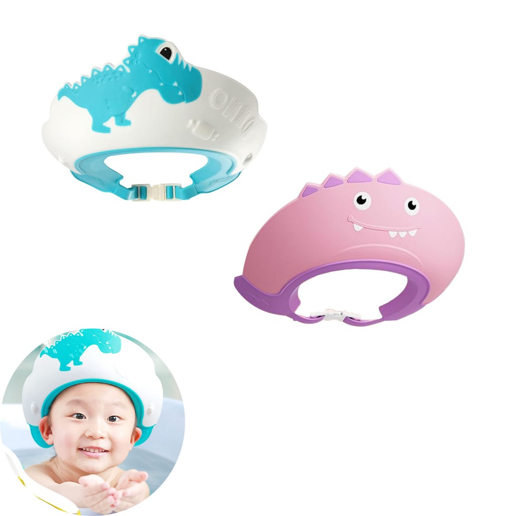Acessórios para o banho do bebê Touca de banho impermeável de silicone com drenagem rápida Proteja s