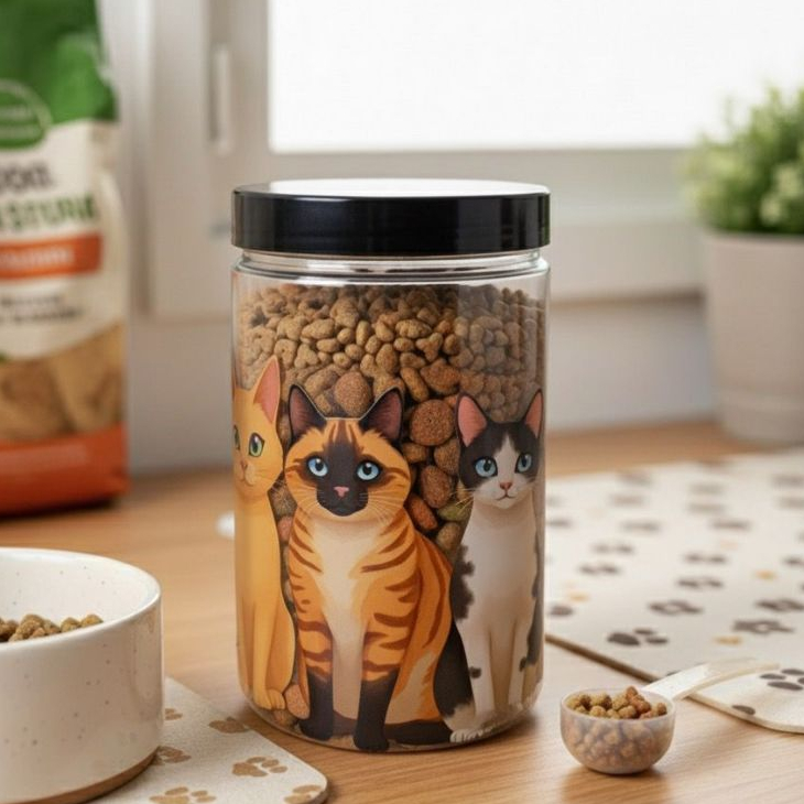 Pote Multiuso para Ração, Petiscos e Brinquedos 