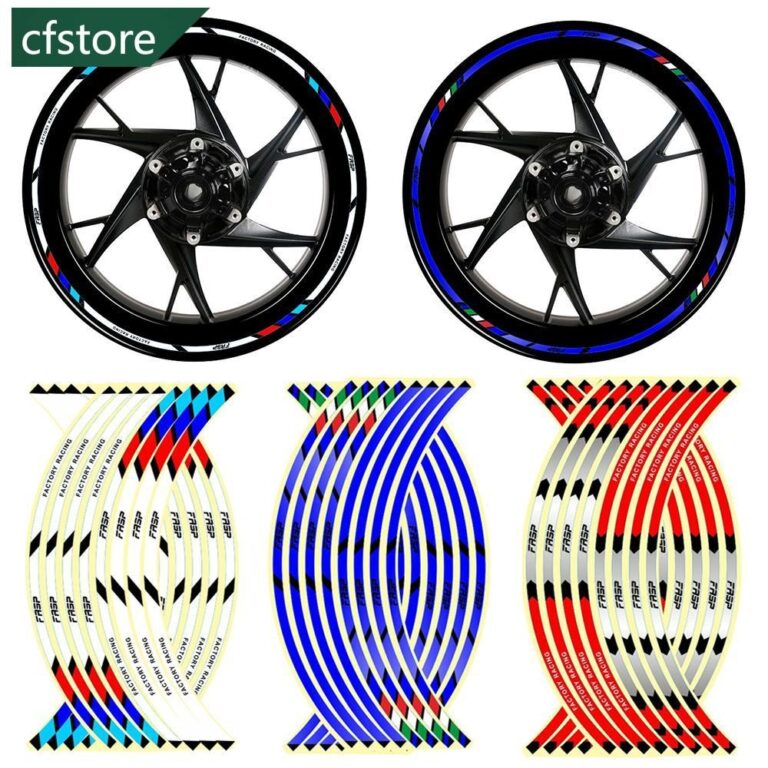 CFSTORE 16 Pçs Adesivo De Roda De Motocicleta Fit