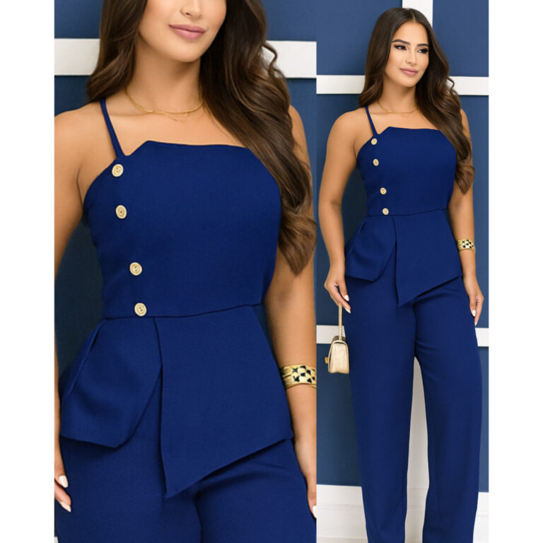 Conjunto Feminino Alfaitaria Elegante Pantalona