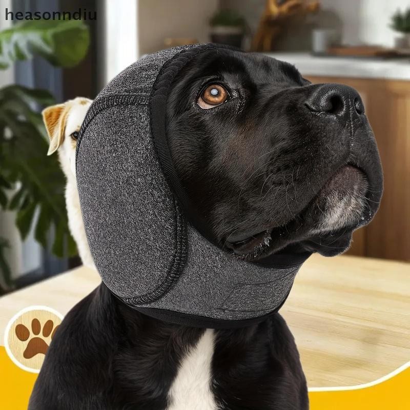 [heasonndiu] Proteção Auditiva Capa De Ouvido Para Cães Protetor Calmante À Prova De Choque Redução
