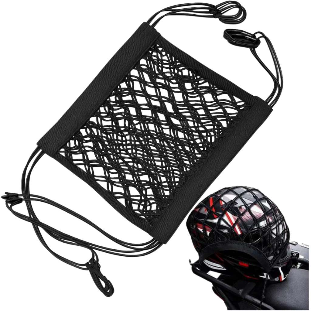 Redinha Aranha Elástico de Moto com Gancho Prender Capacete Bagagem Baú Banco Bicicleta Universal