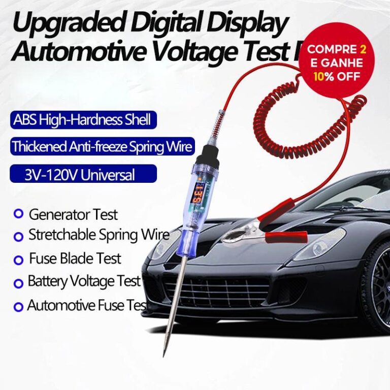 Caneta De Luz De Teste De Carro 12V 24V Testador D