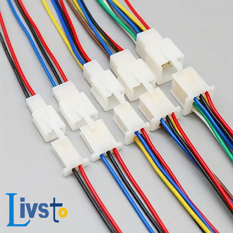1 Peça Soquete De 2.8 Mm Com Fio De 15 Cm 1 Pino 2 Pinos 3 4 6 9 12 Adaptador De Tomada wayar Conect