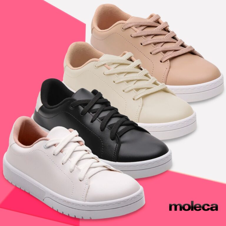 Tênis Moleca Feminino Moda Casual Básico Passeio