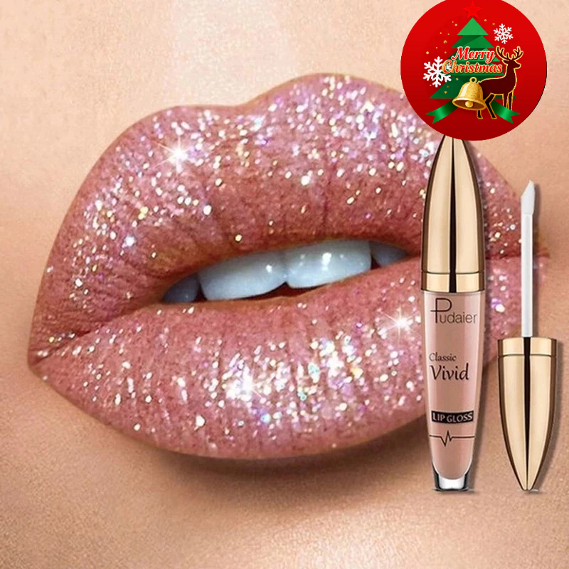 Brilho Labial Em 18 Cores Diamante À Prova Dágua Líquido De Longa Duração