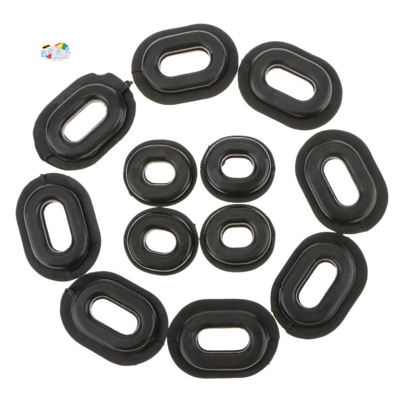 12pçs Tampa Lateral De Borracha Para Motocicleta , Ilhós De Substituição , Carenagens CG125