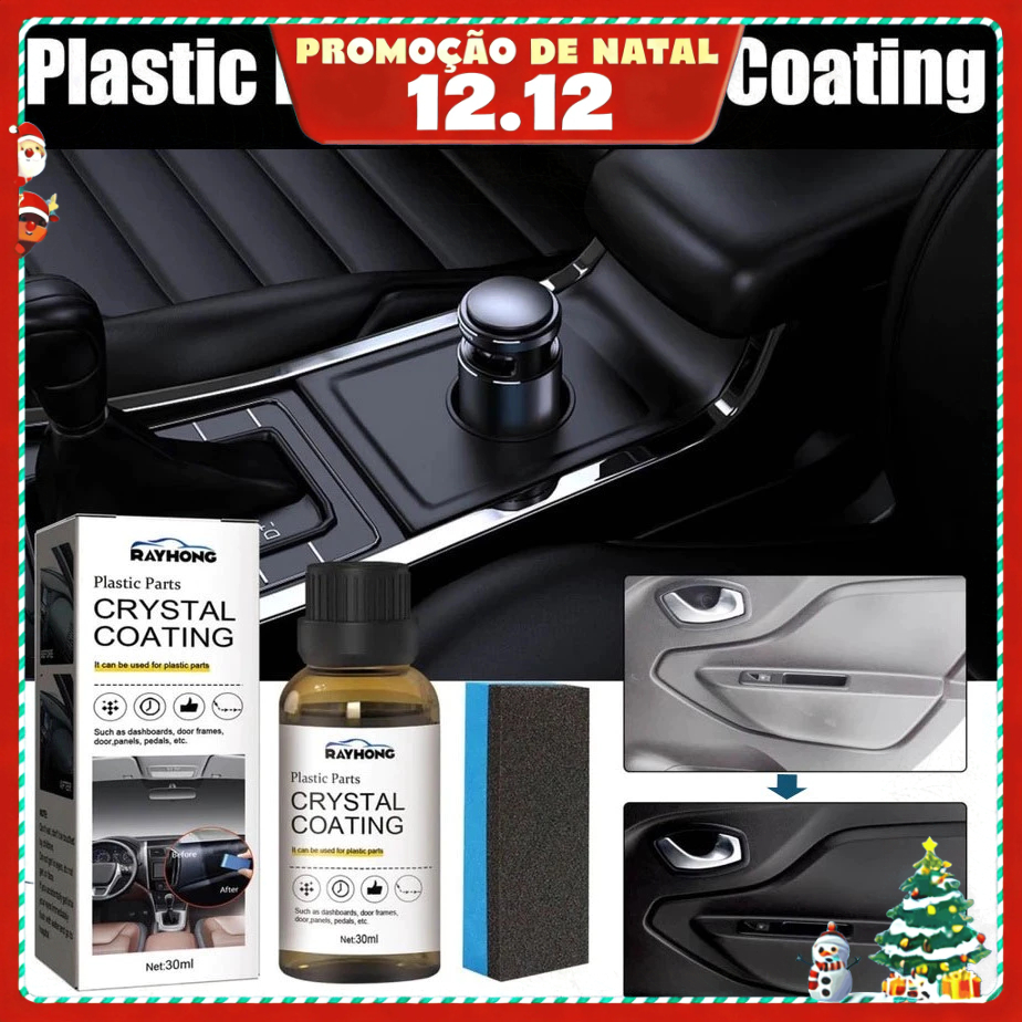 30ml Agente De Revestimento De Cristal E Plástico Recauchutagem De Cera Para Carros Plásticos