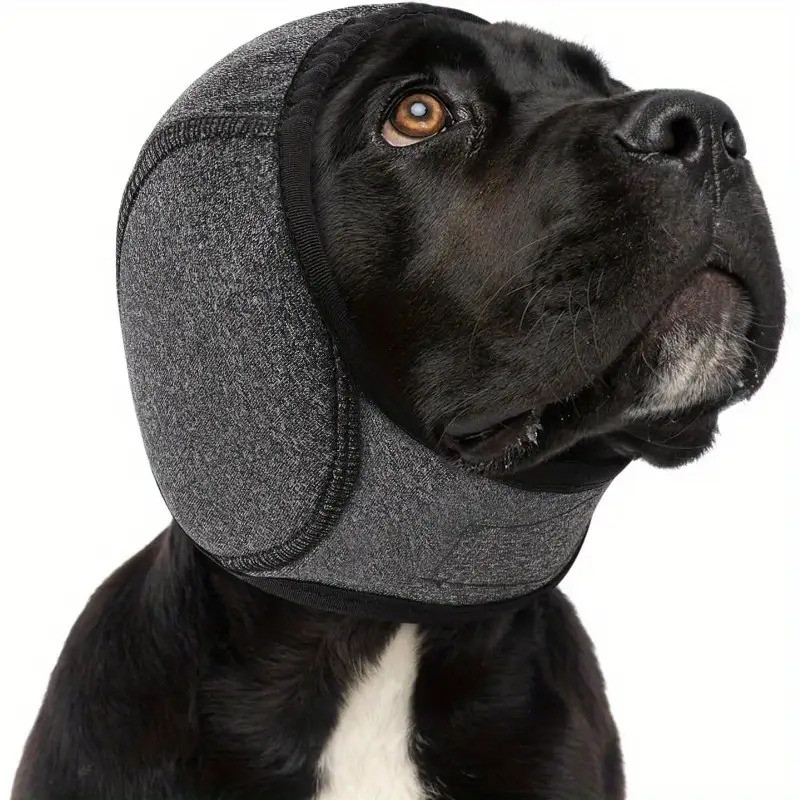 Protetores de Ouvido para Cães com Cancelamento de Ruído – Acessório de Cabeça Ajustável com Almofad