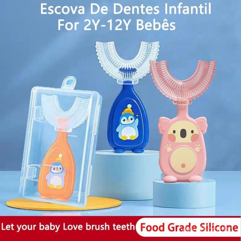 Escova De Dentes Infantil Em Forma De U 360 Graus 