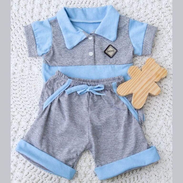 Conjunto bebê Menino Mauricinho linha baby com ca