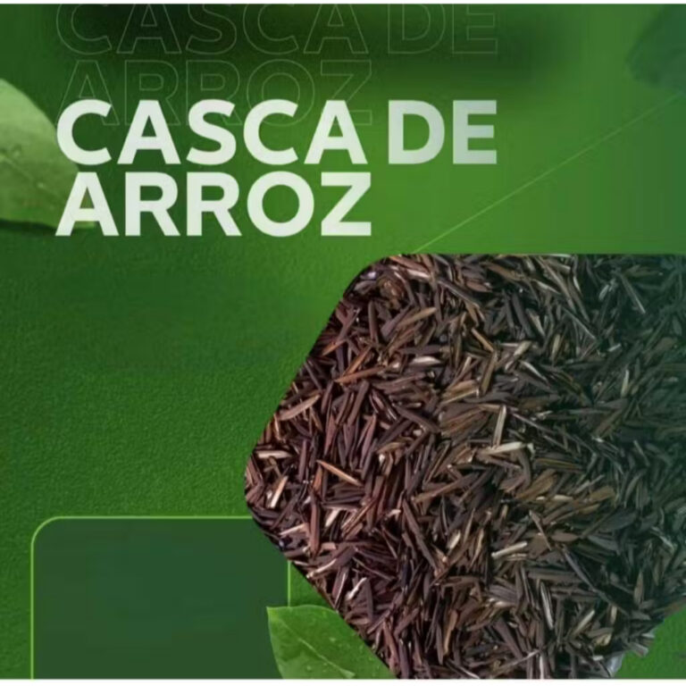 Casca de Arroz Carbonizada Substrato Orgânico