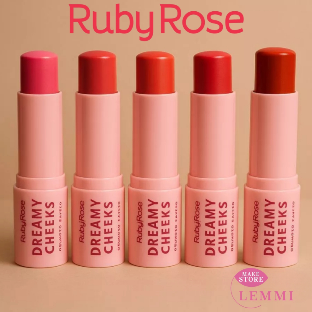 Blush Stick Facial Em Bastão Dreamy Cheeks Ruby Rose 6,57g – HBM01