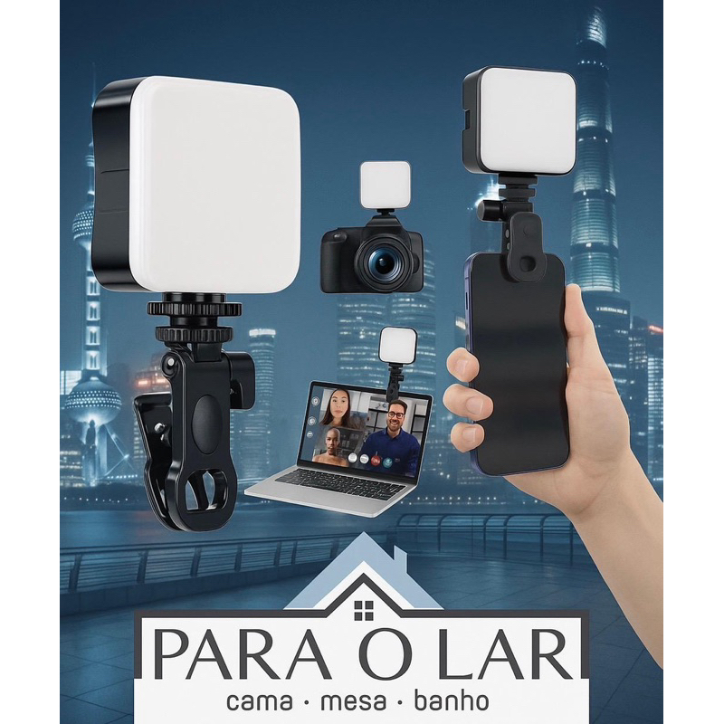 Iluminação Fotográfica Noturna De Preenchimento LED Luz De Vídeo De Lâmpada Portátil De Fotografia C