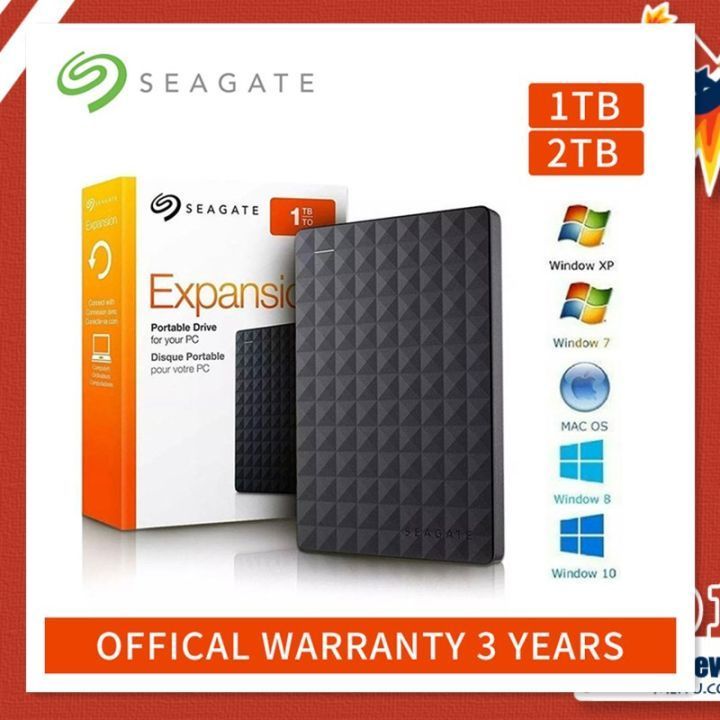 Seagate HD Externo 1TB/2TB/4TB Expansão USB 3.0 D