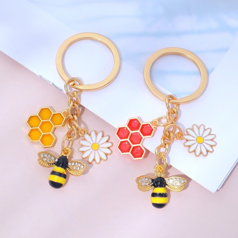 Brilhante Brilho Labial Chaveiro Saco Pingente Nov