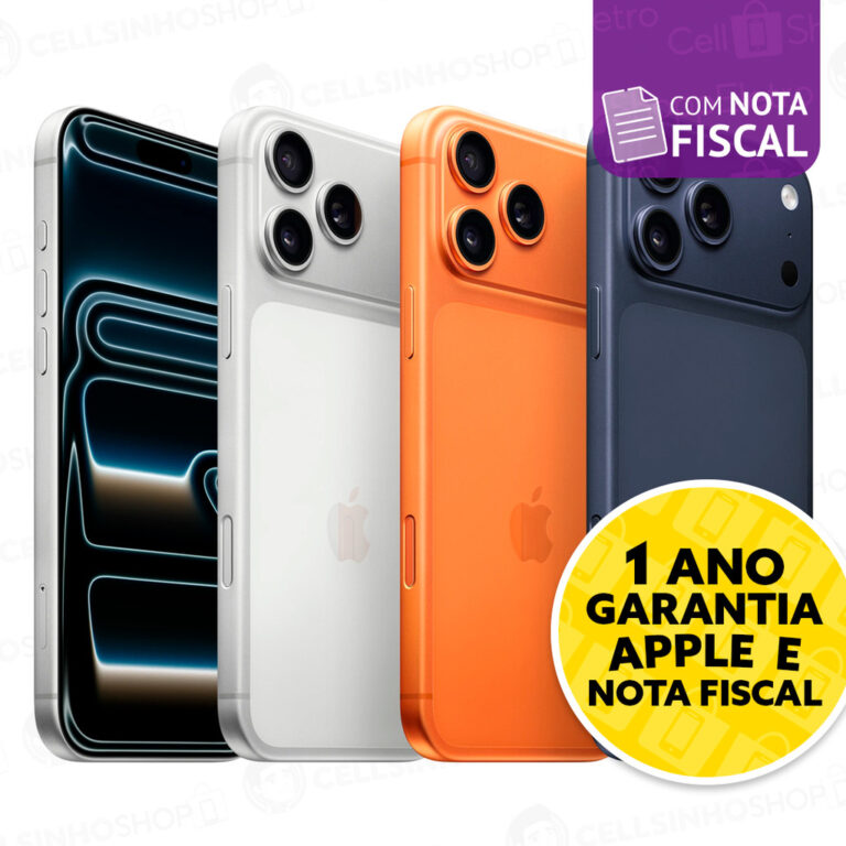 Celular iPhone 17 Pro e Pro Max 256GB 5G Dual E-si