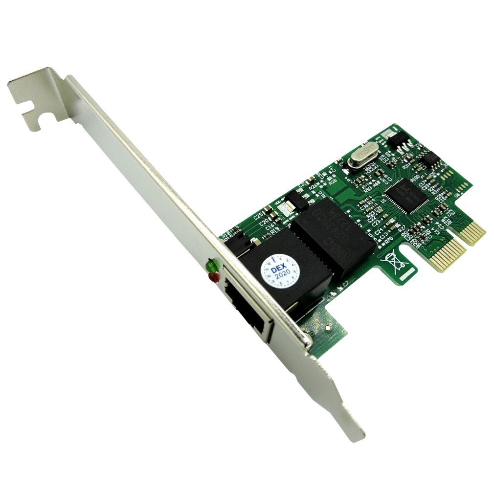 Placa de Rede PCI-E Gigabit Ethernet 10/100/1000Mbps RJ45 para PC Desktop  Adaptador de Internet de