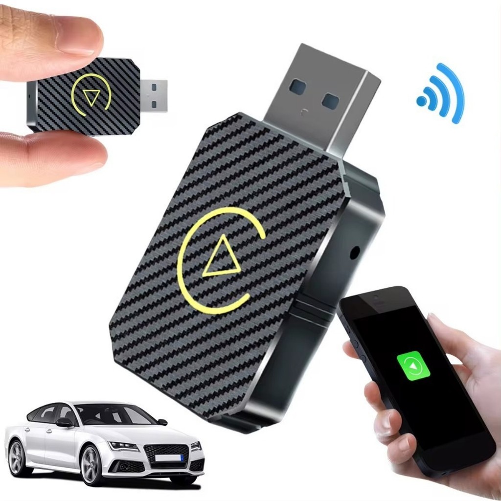 CarPlay Sem Fio Android Adaptador Automático 2 Em 1 Mini Caixa Plug E Play AI Box BT WiFi Para Carro