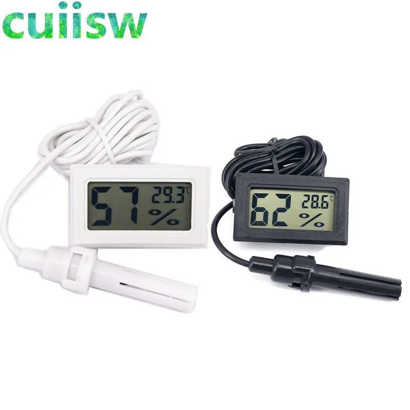 1 unidade. Mini Termômetro Digital LCD Higrômetro Sensor de Temperatura Interna Medidor de Umidade C