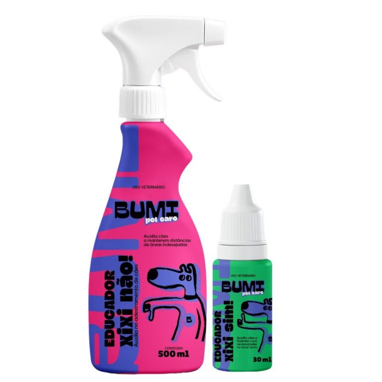 Kit Adestrador Xixi Stop + Xixi Aqui Bumi Pet 500 
