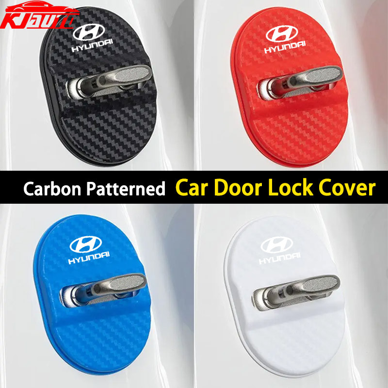 4 Unidades Hyundai Capa Protetora Para Fechadura De Porta De Carro ABS Autoadesiva Manga Antiferruge