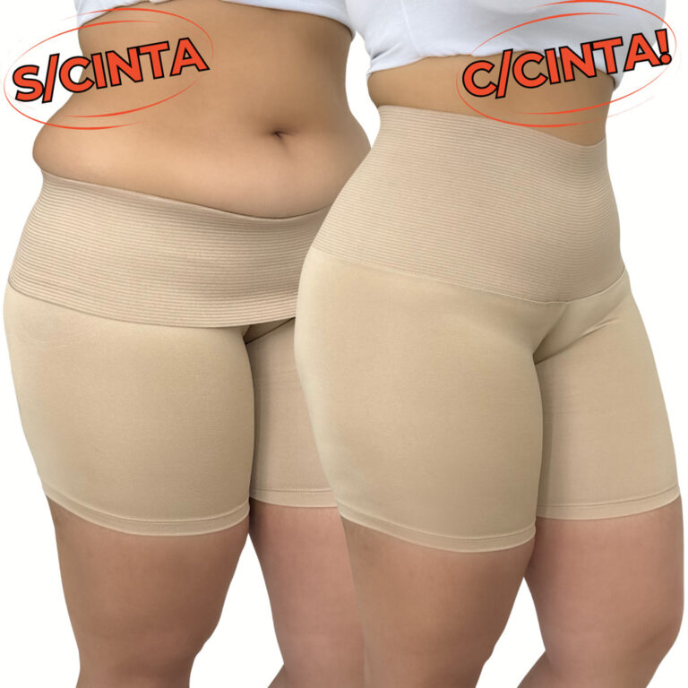 Cinta Short Modeladora Plus Size Short Feminina Al