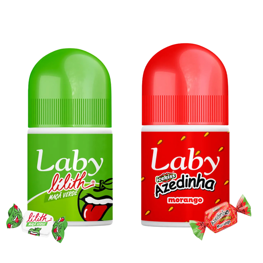 Hidrante Labial Lilith Maça Verde e Morango Azedinha Laby