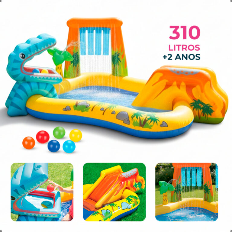 Piscina Playground Centro De Diversões Dinossauro